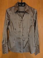 Bluse amisu gesteift braun Gold Seiden Optik xs Bayern - Neufahrn Vorschau