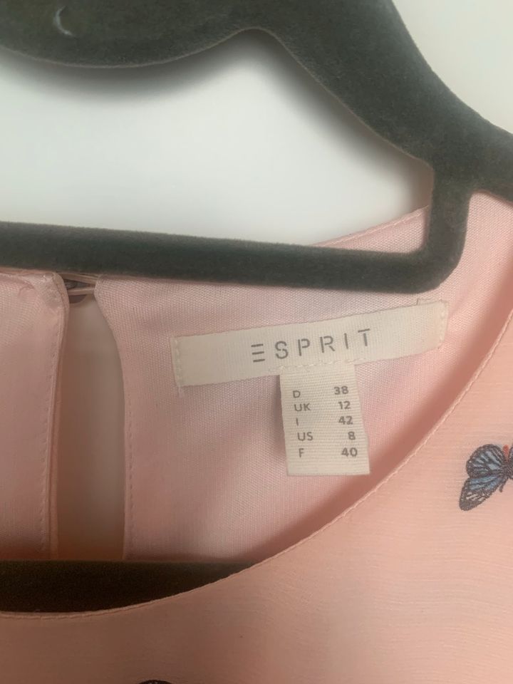NEU Esprit Kleid Schmetterlinge rosa rose Größe 38 tailliert in Issum