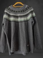 Barbour Gr.42/44 Wollpullover Norwegerstil Fairisle-Design grau Kreis Pinneberg - Pinneberg Vorschau