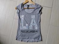 Pailletten T-Shirt von Key Largo Gr. XS grau Shirt Top Bayern - Coburg Vorschau