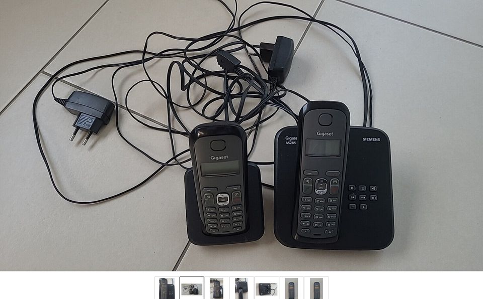 Siemens Gigaset AS285 28H Dect schnurlos Telefon Anrufbeantworter in Lampertheim