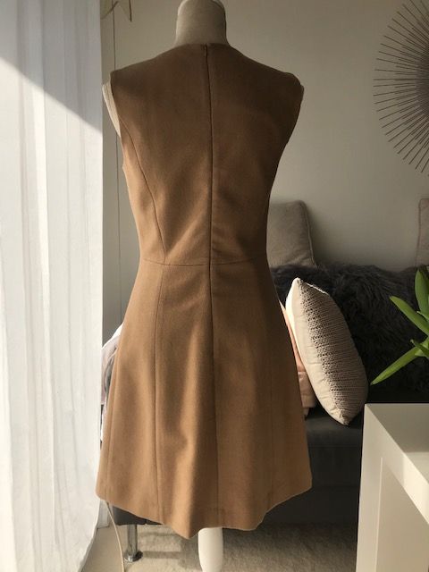 Hallhuber Kleid Beige Nude Wollanteil Gr. 36 S Neuw. in Essen