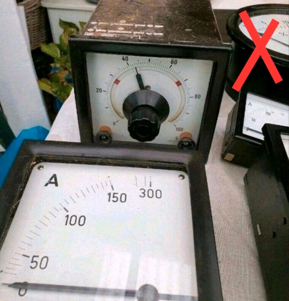 Alte Messgeräte Ampermeter Voltmeter Regler usw⚠️RARITÄT ⚠️ in Gevelsberg