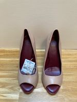 Zara Peeptoe High Heel Pumps, Nude/Weinrot, Gr. 37, NEU Dresden - Dresdner Heide Vorschau