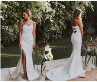 Katie May/ Brautkleid M spitze modern ivory weiß trägerlos Schleswig-Holstein - Kiel Vorschau