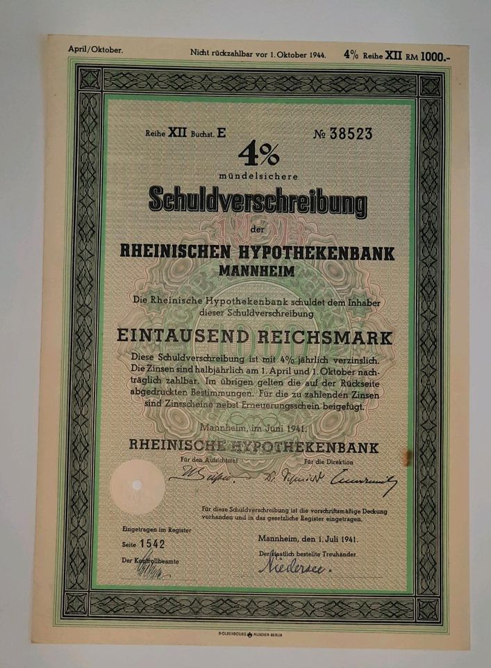 Historisch Ostpreußen Berlin Köln antik Antiquität Wertpapier Lot in Recklinghausen