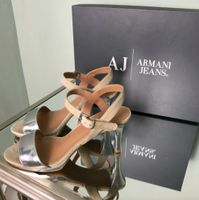 Armani Jeans Sandalen 37 Beige Nude Silber Pumps Heels Blogger Lübeck - Innenstadt Vorschau