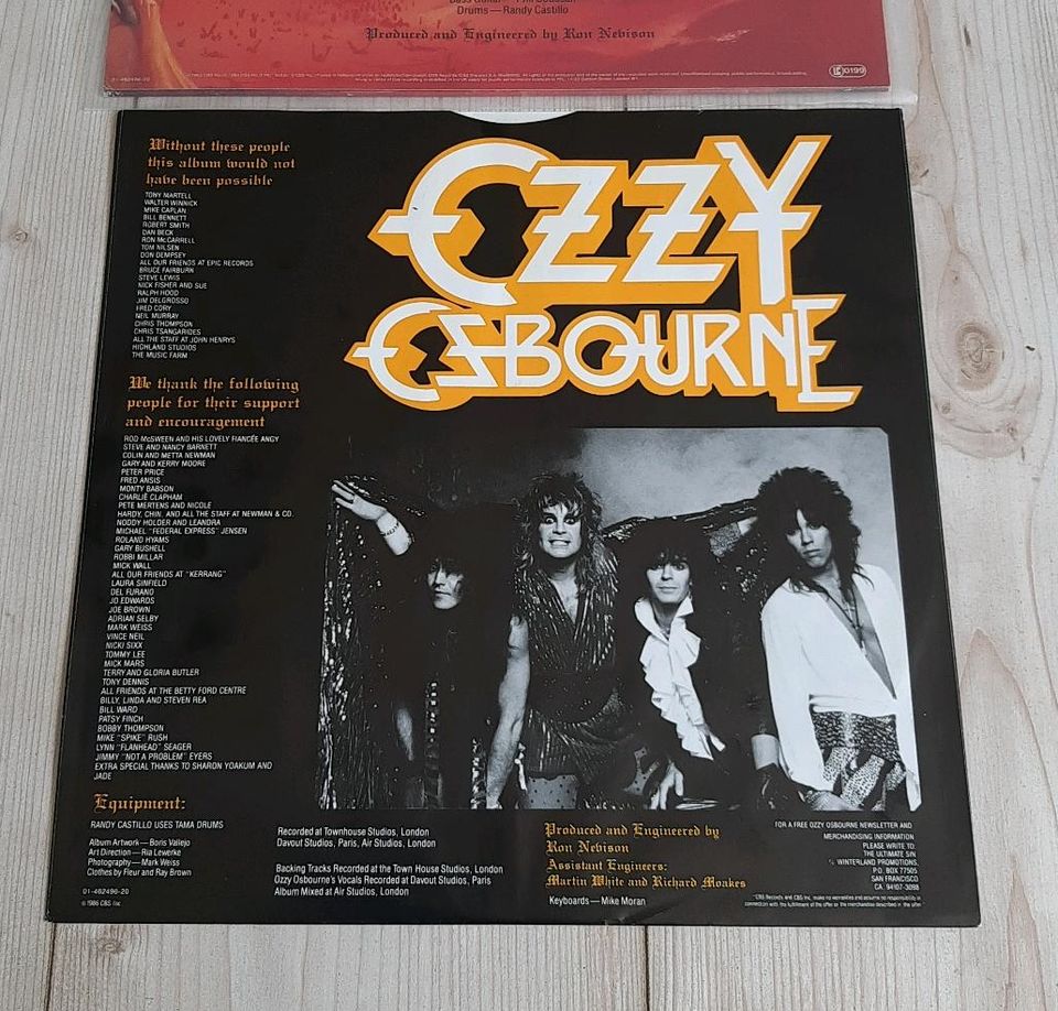 Ozzy Osbourne Vinyl 1986 Schallplatte " The Ultimate Sin" Metal in Salzgitter