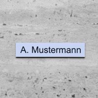 Kunststoff Namensschild graviert Briefkastenschild Klingelschild Saarland - Riegelsberg Vorschau