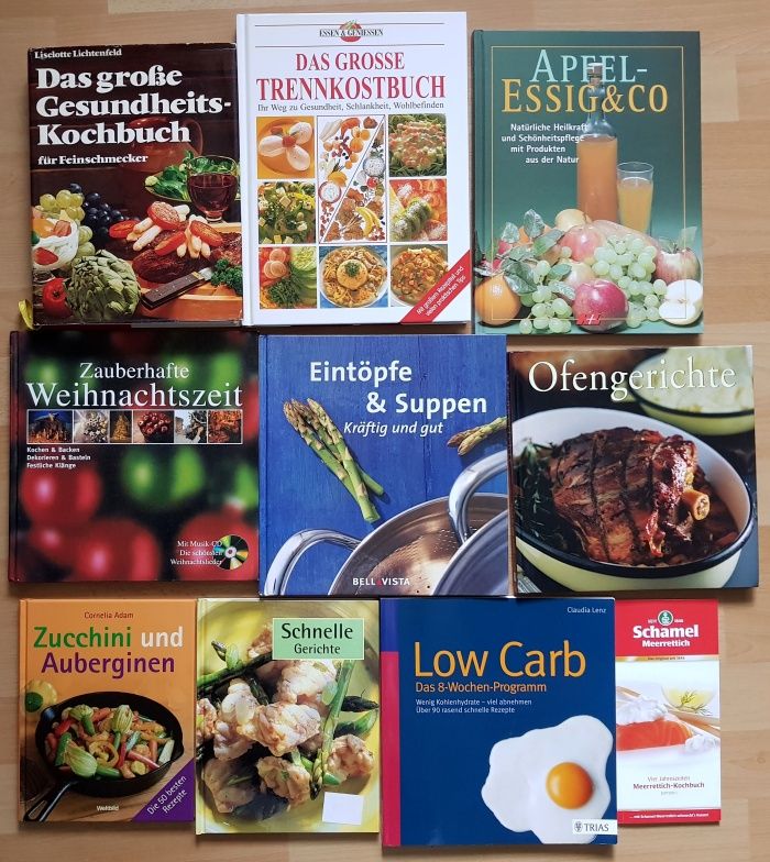 34 Kochbücher Kochen Backen Sanella Ernährung Paket Bücher gesund in Pilsach