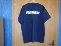 T-Shirt in BLAU, Größe XL, Aufdruck in Weiß: Feuerwehr Bayern - Saal Vorschau