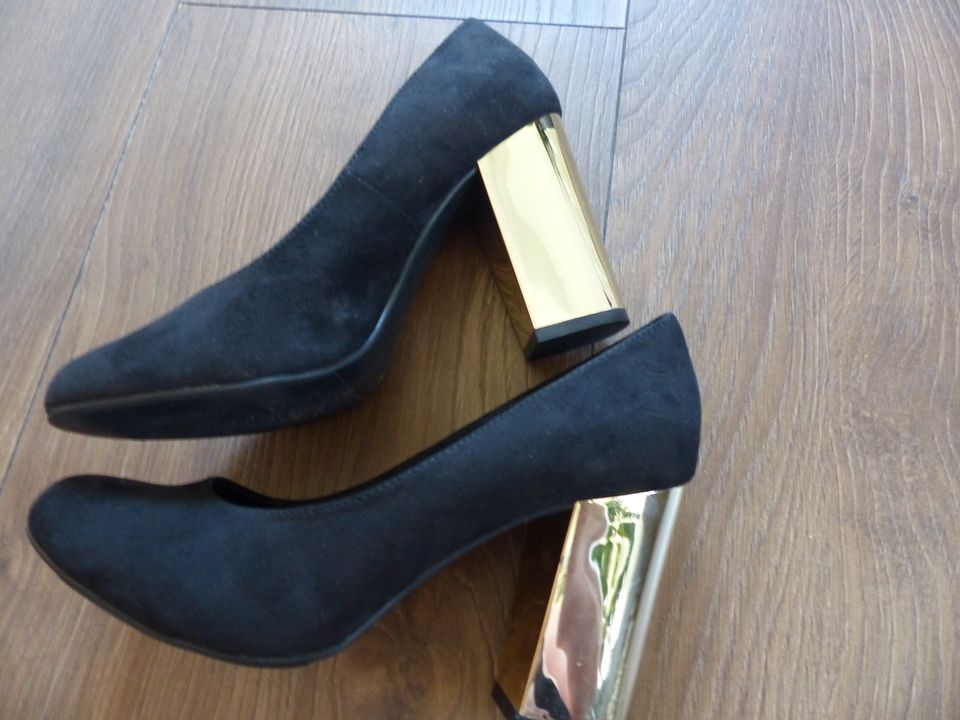 H&M Pumps Gold Schwarz 38 golden glanz in Dortmund