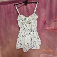 Top Weiß Zara XS Blumen Sommer Süß Lolita Spaghettiträger Rheinland-Pfalz - Alsheim Vorschau