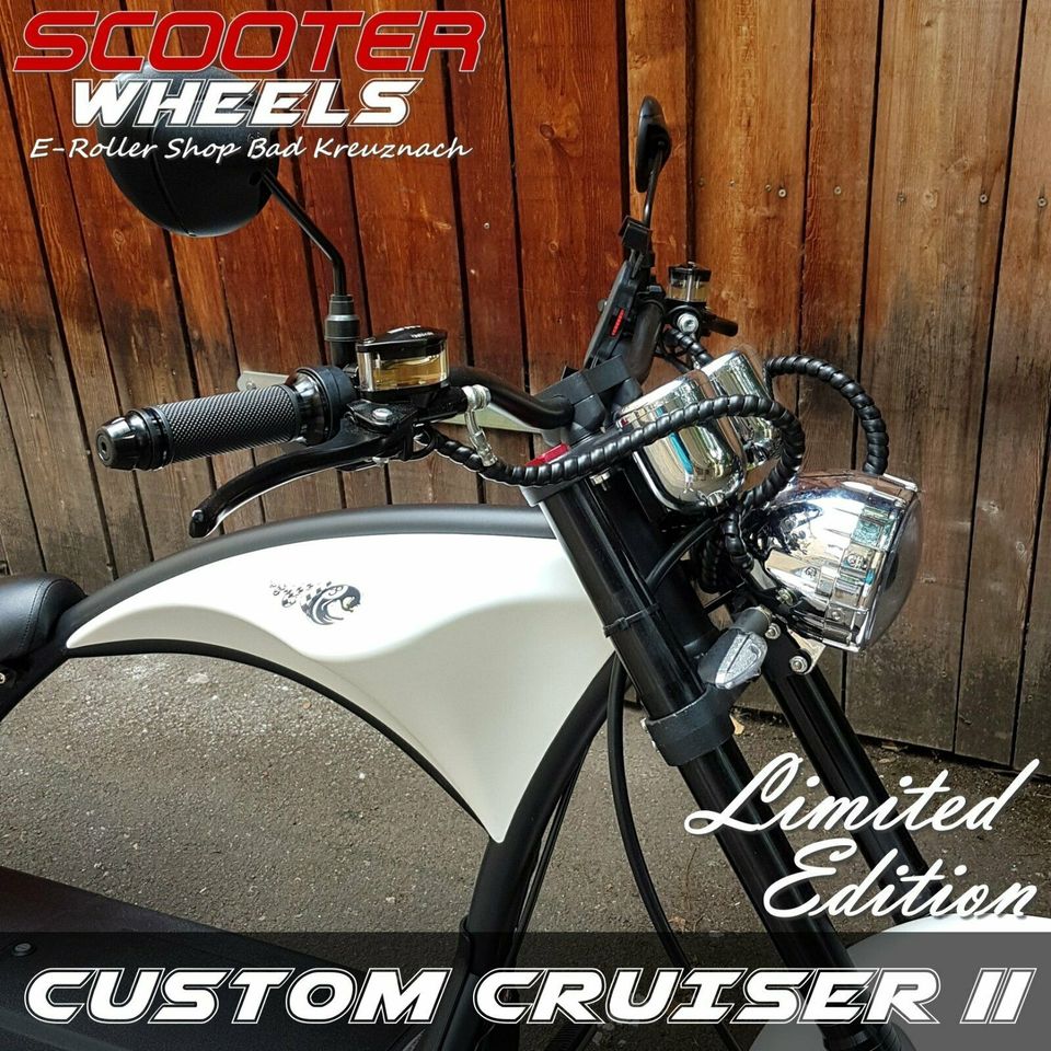 ⚡NEU⚡ Custom Cruiser LE-2 E-Scooter Elektro Chopper ⚡ Umbau ⚡ in Bad Kreuznach