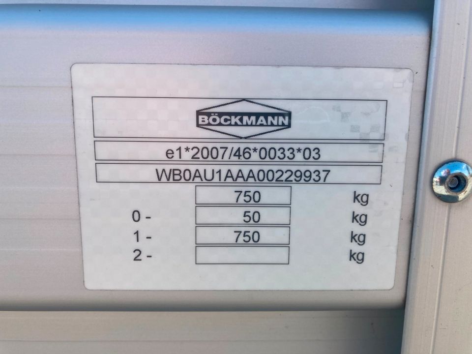 Böckmann Autoanhänger TL-AL 2111/75 NEU in Giebelstadt
