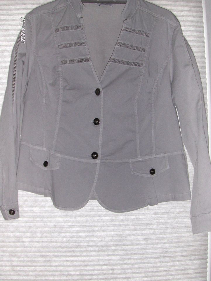 Blazer, Gina Laura, Gr. 46, Neu, hellgrau, BW in Bovenden