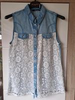 Bluse jeans, weiße Spitze, Top, Weste Nordrhein-Westfalen - Rietberg Vorschau