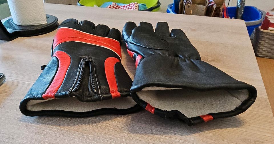 Motorrad Handschuhe Leder gefüttert Gr. XL in Mühlheim am Main