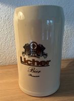 Licher Bierkrug, Steingut, 1 Liter Hessen - Homberg (Efze) Vorschau