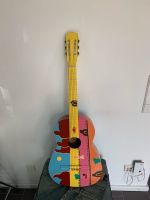 Gitarre  bemalt handcrafted Holz Hessen - Darmstadt Vorschau
