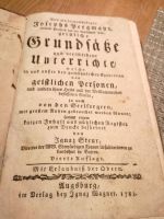 Antikes Buch von 1782 Geistliche Grundsätze Bayern - Brannenburg Vorschau