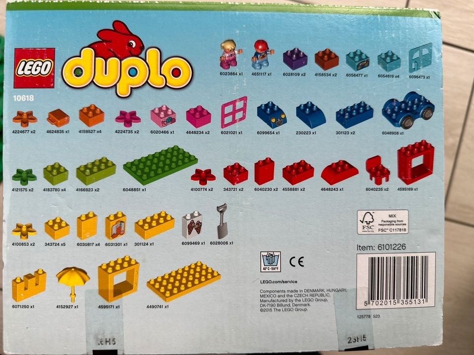 Lego Duplo Steinebox inkl. zwei Platten in Lehre