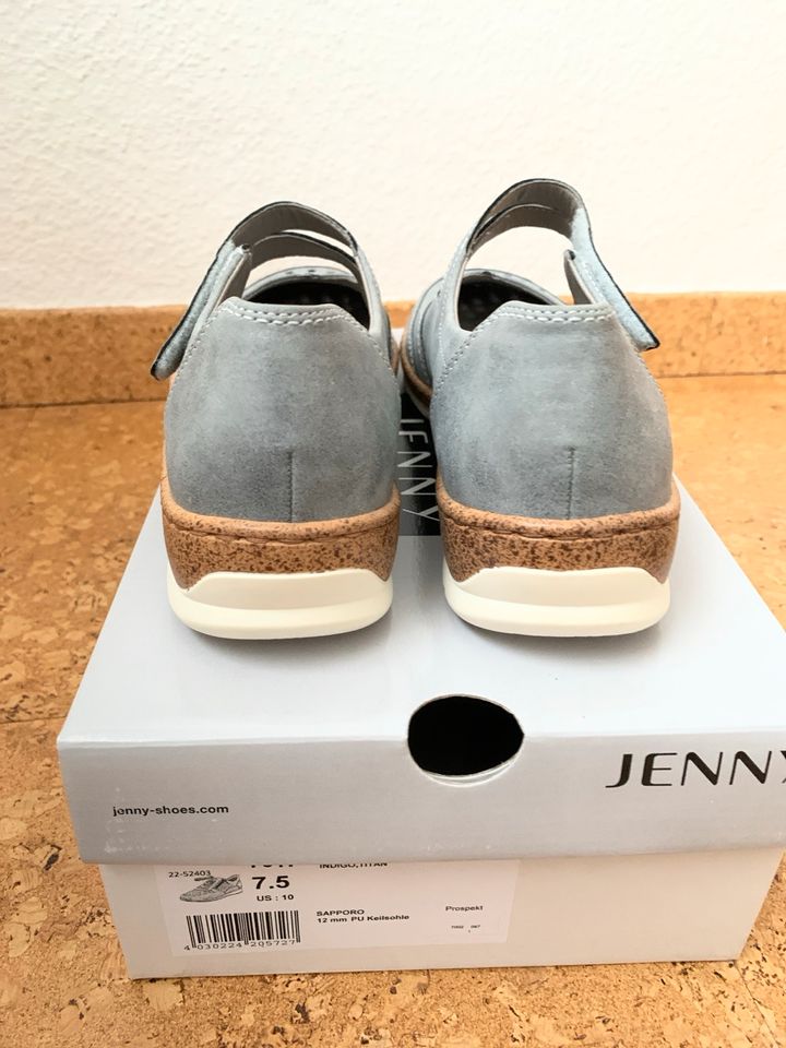 Jenny by by Ara Spangenschuhe grau, Größe 7,5, ungetragen in Weimar (Lahn)