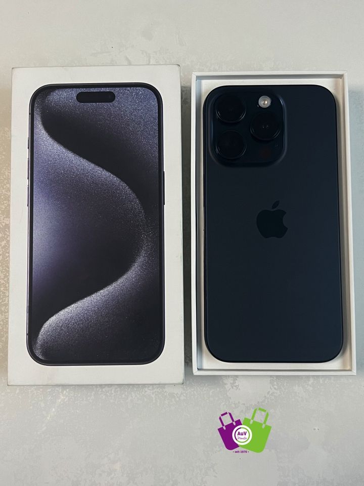 iPhone 15 PRO - 512GB-Blue Titanium-NEUWERTIG/OVP/100% Akku in Centrum