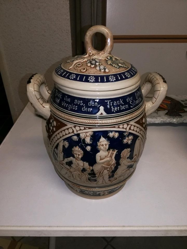 Rumtopf, Bowle aus Steingut/Keramik in Krefeld