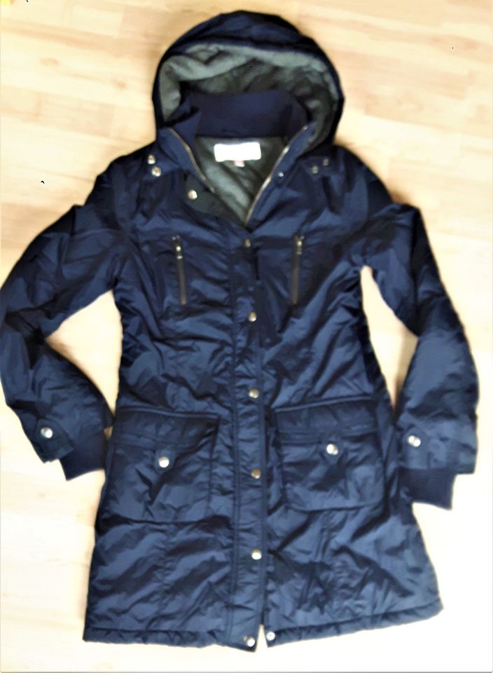 Jacke Langjacke Übergangsjacke Blau von Gharani Strok London Gr.S in Leimen