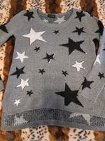 Winter Pullover  Glitzer Sterne neuwertig Bayern - Bergrheinfeld Vorschau