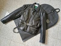 Schwarze,schwere Vintage Motorradlederjacke. Saarland - Nonnweiler Vorschau