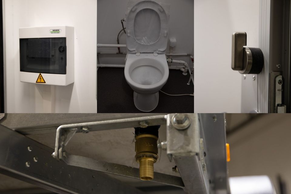 RESPO Anhänger Mobile Doppeltoilette und Wasserspülung in Gindorf