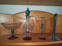 Glaskaraffe mit Stopfen, Glasschale, Kerzenständer, Vase Bayern - Pfaffenhofen a.d. Ilm Vorschau