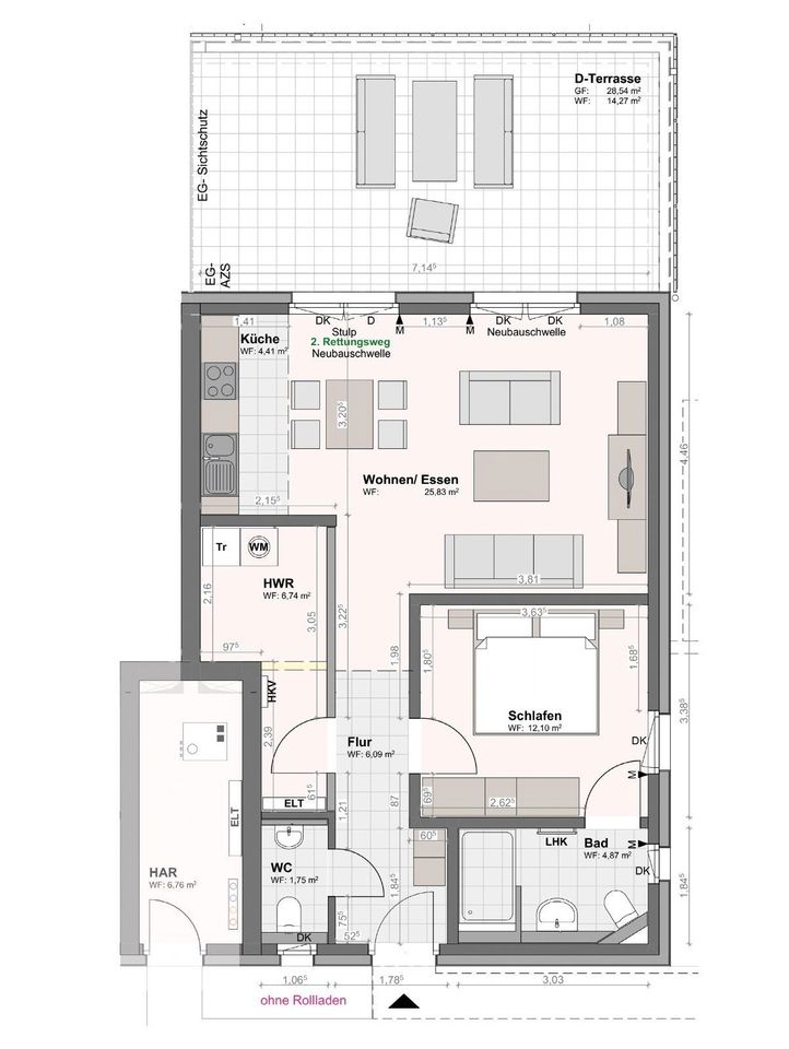 Salzhemmendorf: Provisionsfreie, elegante Eigentumswohnung mit Dachterrasse in Salzhemmendorf