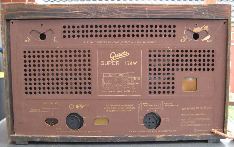 GRAETZ Super 158W, Röhrenradio von 1951/52 in Südergellersen