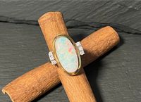 Ring 585 (14ct.) Gelbgold mit Diamanten und Opal Gold S490 Berlin - Schöneberg Vorschau