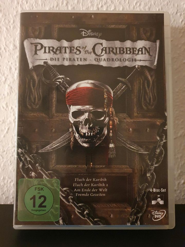 Pirates of the Caribbean 1-4 (DVD) in Lübeck