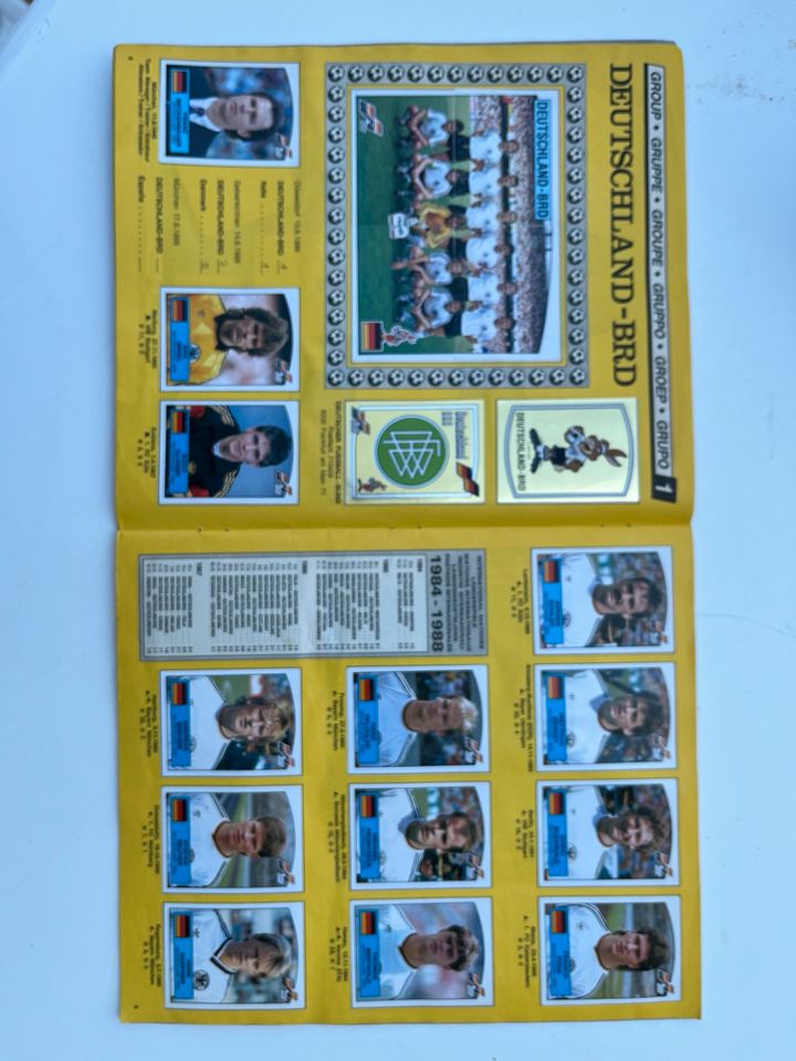 Sammelalbum der Europameisterschaft 1988 von Panini in Bad Vilbel