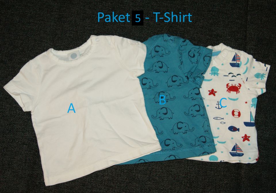 Kleiderpaket 5 - T-Shirts Gr. 56 in Rödermark