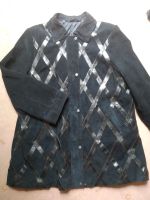unisex Vintage Wildlederjacke Leder Jacke schwarz überkreuzt 80er Berlin - Pankow Vorschau