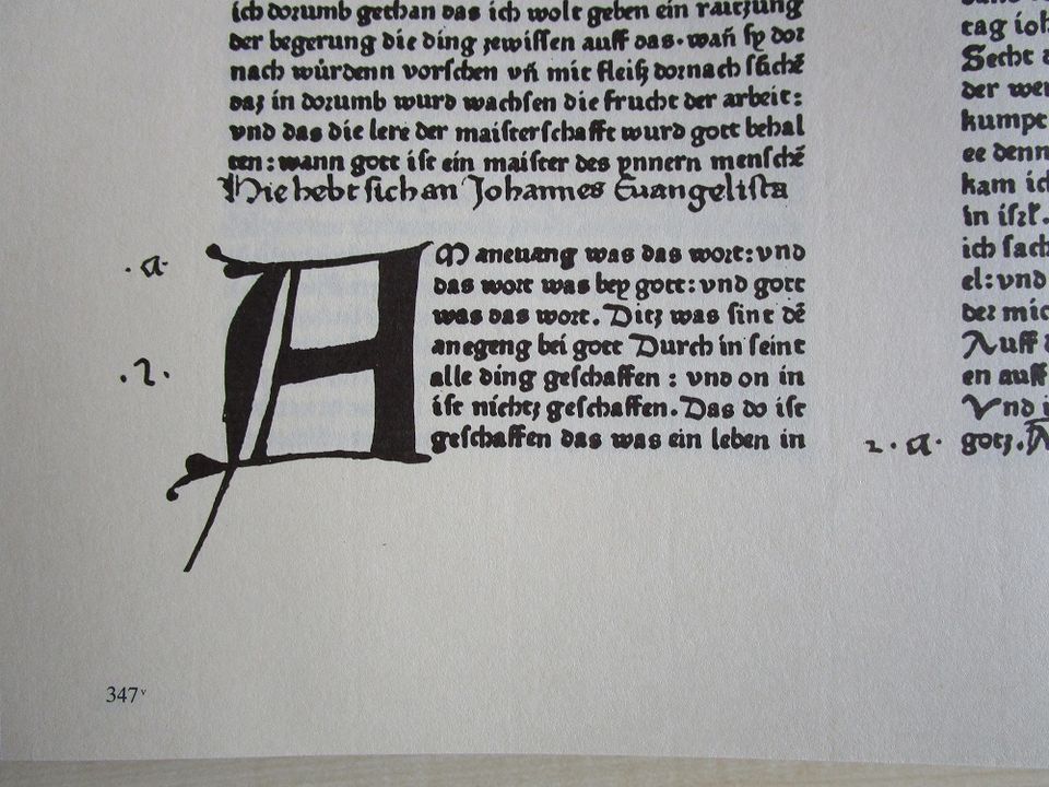 MENTELIN Bibel 41cm, Faksimile der Ausgabe von 1466. TOP in Krefeld