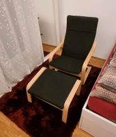 Ikea POÄNG Sessel + Hocker schwarz Birke Kr. München - Neubiberg Vorschau