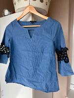 Comma Bluse blau Spitze schwarz S 36 Saarland - Spiesen-Elversberg Vorschau