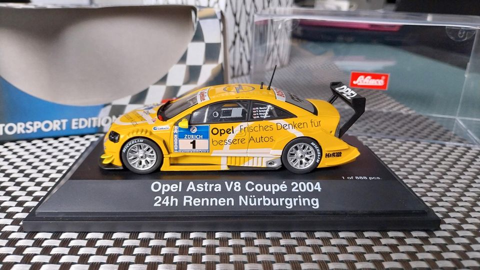 Opel Astra V8 Coupe 24H Nürburgring 2004 1:43 Schuco OVP in Walluf