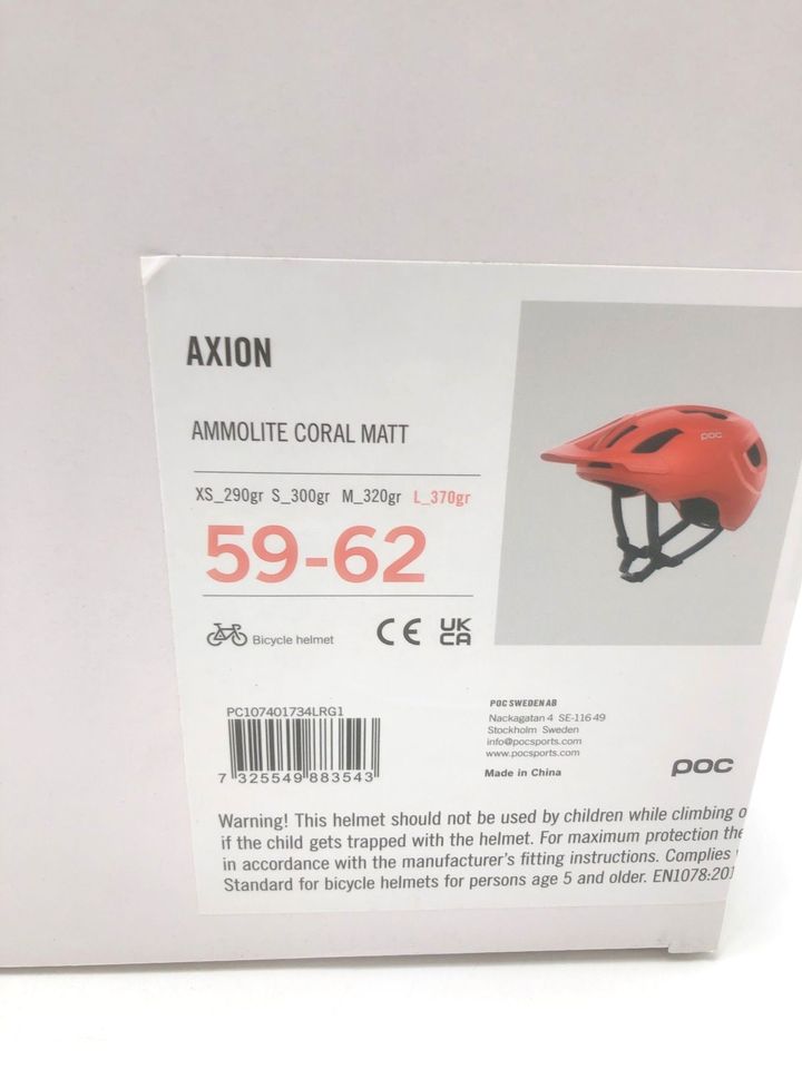 POC Axion MTB Helm Fahrrad Ammolite Coral Matt 2023 Modell Gr. L in Köln