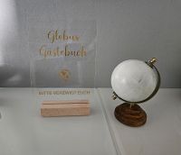 Hochzeitsdeko acrylschild Gästebuch Globus reisen gold Nordrhein-Westfalen - Fröndenberg (Ruhr) Vorschau