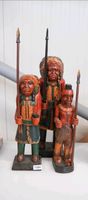 Indianer Holz Skulptur Figur massiv Statue Handarbeit Amerika Berlin - Hellersdorf Vorschau