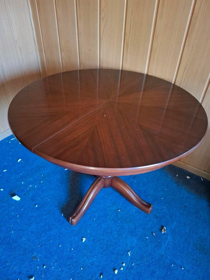 Couchtisch runder/ovaler Holztisch ausziehbar höhenverstellbar in Oranienburg
