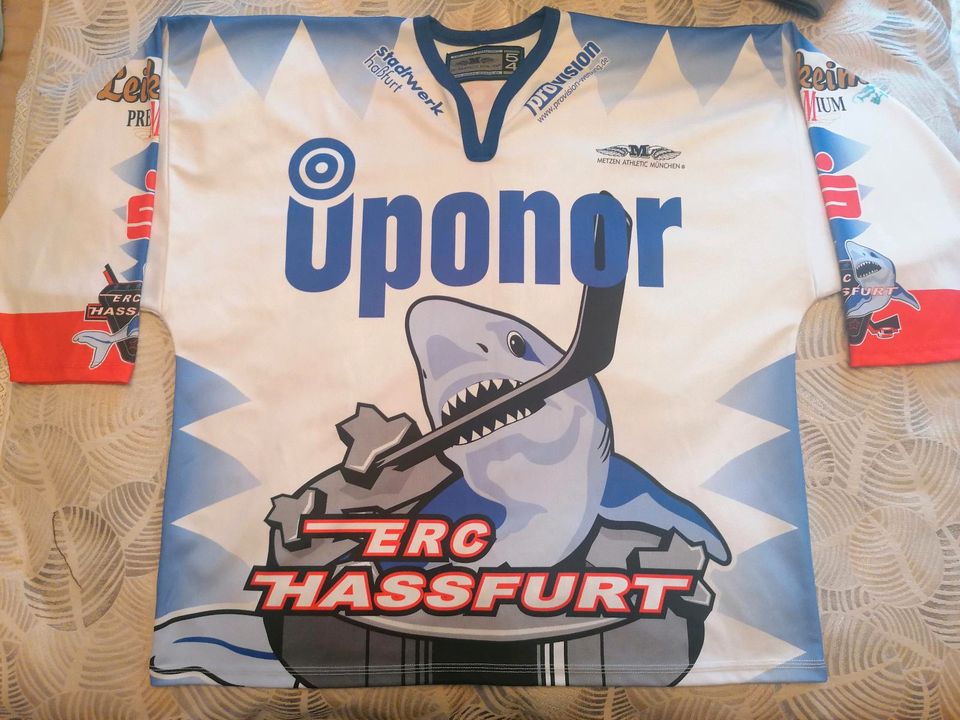 Eishockey Jersey / Trikot, Matt Munro, ERC Hassfurt, Gr. 54, sign in Malschwitz